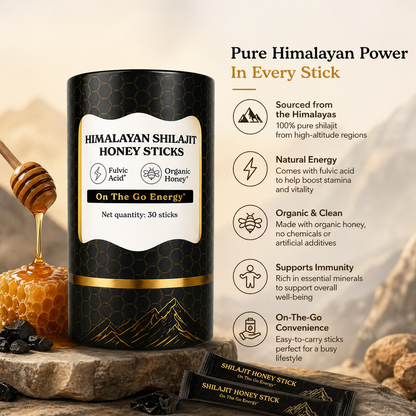 MyGoodDose™ Pure Shilajit Honey Sticks
